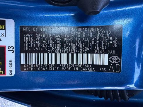 Used 2010 Toyota Corolla S image 11