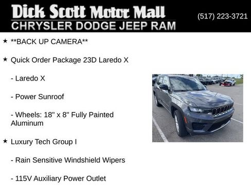 Certified 2024 Jeep Grand Cherokee Laredo X w/ Luxury Tech Group I AWD/4WD image 6
