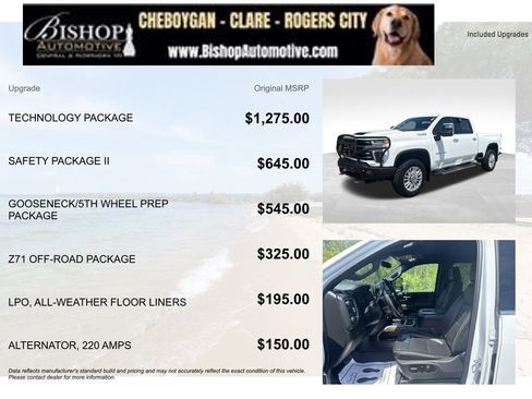 Used 2022 Chevrolet Silverado 2500 High Country w/ Technology Package AWD/4WD image 3