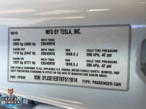Used 2019 Tesla Model 3 Long Range image 22