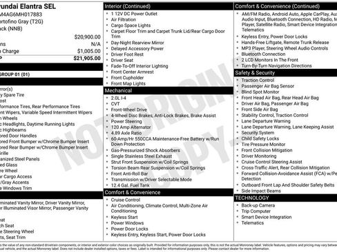 Used 2021 Hyundai Elantra SEL FWD image 17