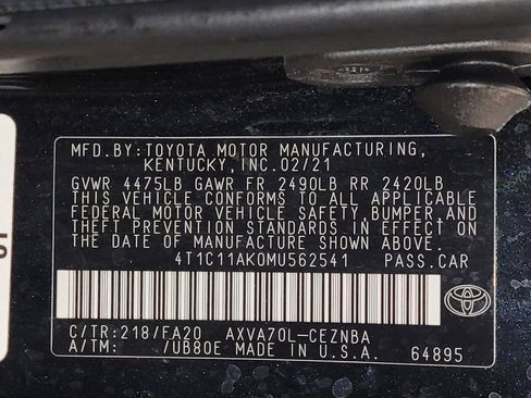 Used 2021 Toyota Camry LE FWD image 33