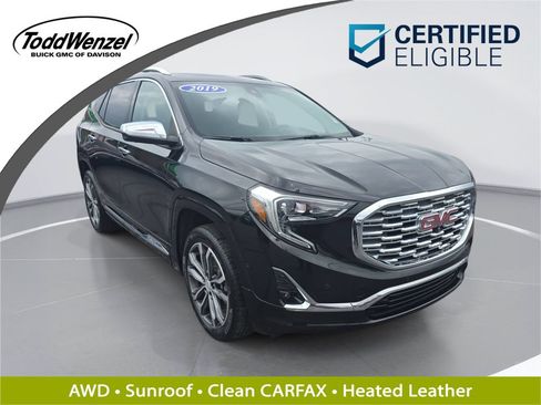 Certified 2019 GMC Terrain Denali w/ Advanced Safety Package AWD/4WD image 1