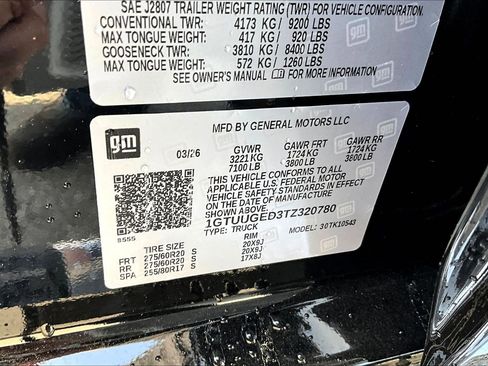 New 2026 GMC Sierra 1500 Denali w/ LPO, Black Badging Package AWD/4WD image 12