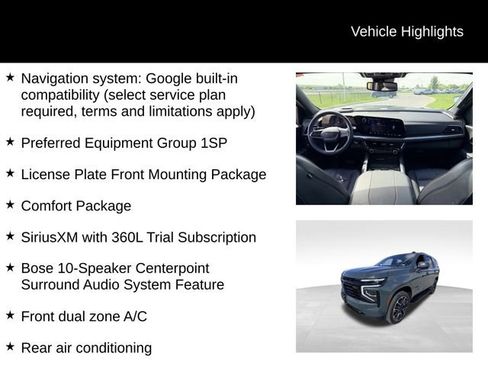 Certified 2025 Chevrolet Tahoe RST w/ Comfort Package AWD/4WD image 10
