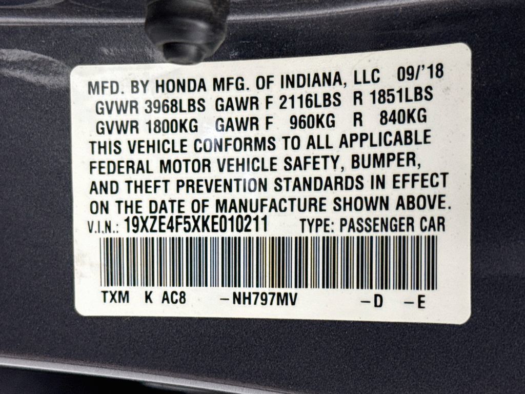 Used 2019 Honda Insight EX image 33