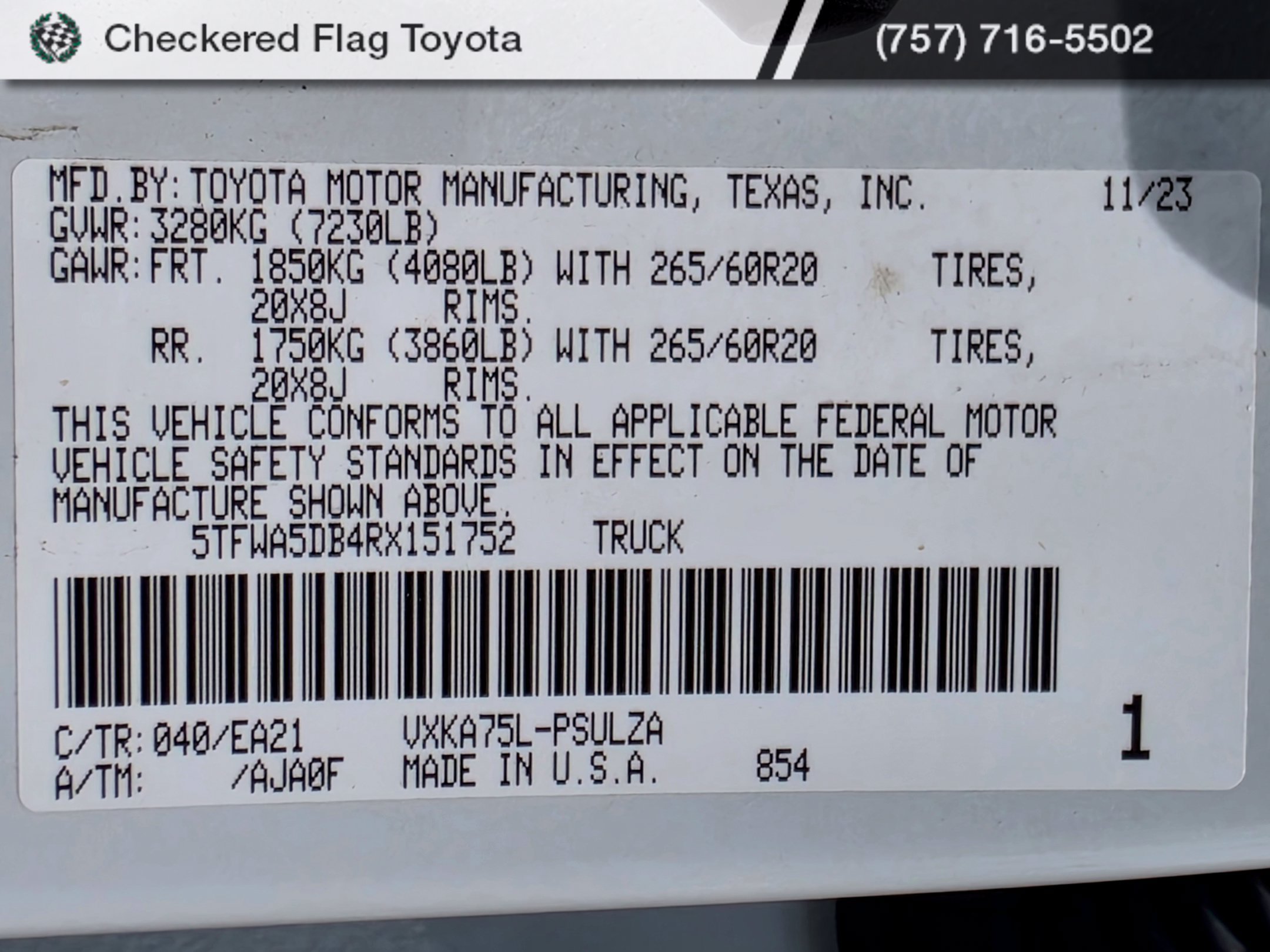 Used 2024 Toyota Tundra Limited AWD/4WD image 27