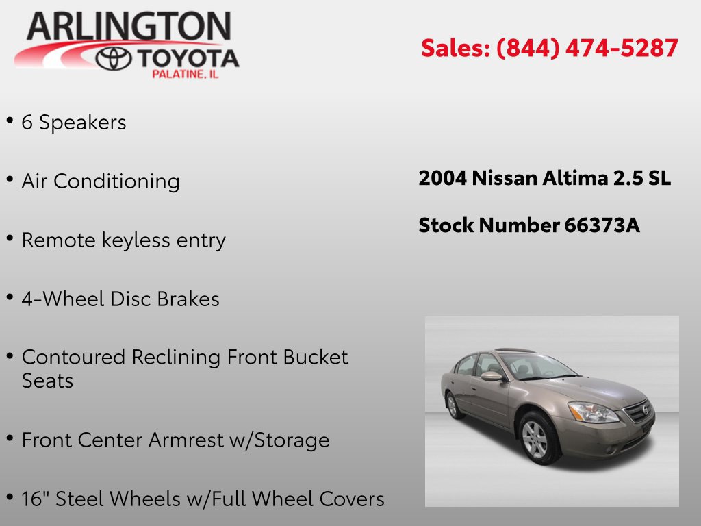 Used 2004 Nissan Altima 2.5 SL FWD image 2