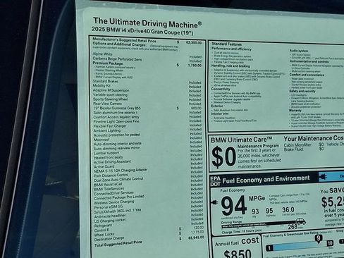 Certified 2025 BMW i4 xDrive40i w/ Premium Package image 28