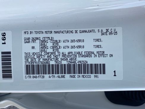 New 2025 Toyota Tacoma SR5 image 18