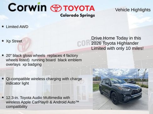 Used 2026 Toyota Highlander Limited AWD/4WD image 7