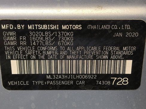 Used 2020 Mitsubishi Mirage SE FWD image 33
