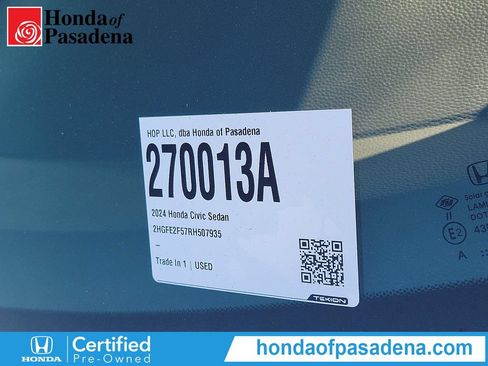Certified 2024 Honda Civic Sport image 28