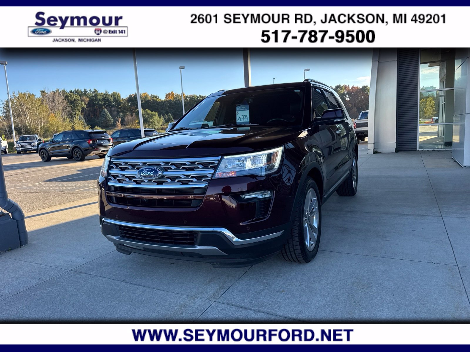 Certified 2019 Ford Explorer Limited w/ Ford Safe & Smart Package AWD/4WD image 1