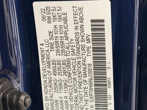 Used 2022 Honda CR-V Touring image 19