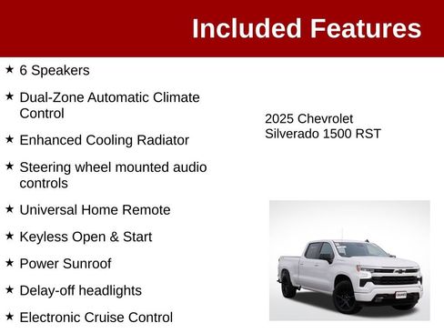 Used 2025 Chevrolet Silverado 1500 RST w/ Convenience Package II AWD/4WD image 4