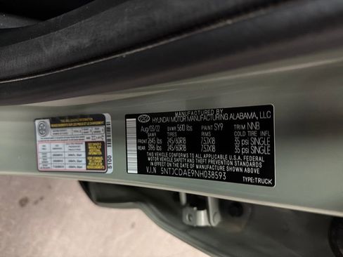 Used 2022 Hyundai Santa Cruz SEL w/ Activity Package image 31