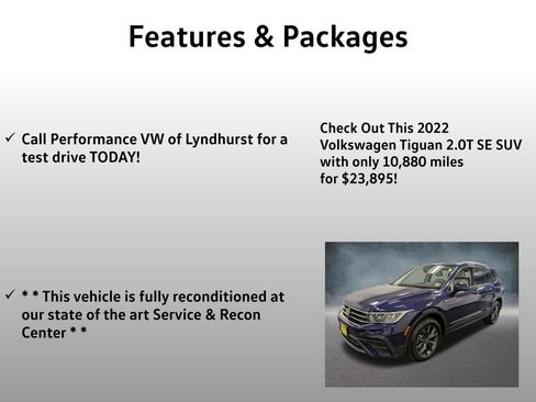 Used 2022 Volkswagen Tiguan SE AWD/4WD image 4