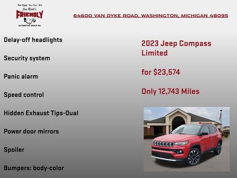 Used 2023 Jeep Compass Limited AWD/4WD image 25