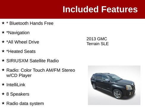 Used 2013 GMC Terrain SLE w/ Chrome Package AWD/4WD image 3