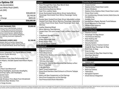 Used 2018 Kia Optima SX w/ Technology Package image 10