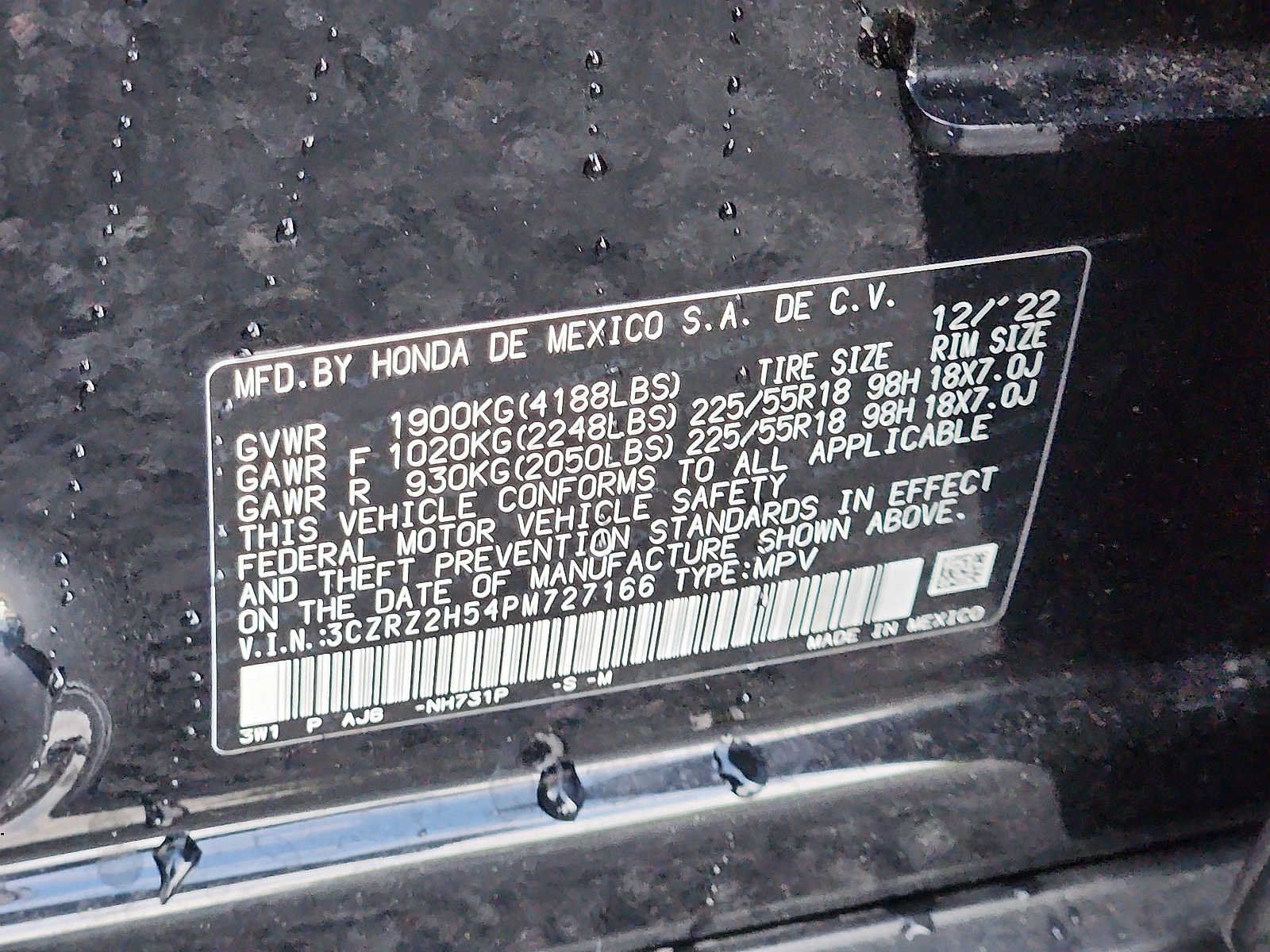 Certified 2023 Honda HR-V Sport image 28