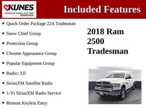 Used 2018 RAM 2500 Tradesman w/ Chrome Appearance Group image 3
