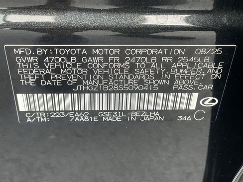 Used 2025 Lexus IS 350 F Sport w/ Accessory Package 2 RWD image 33