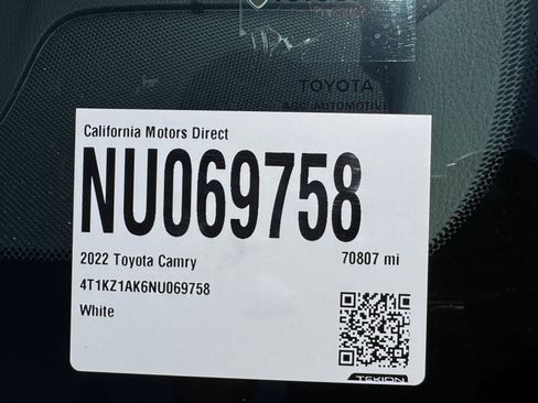 Used 2022 Toyota Camry TRD w/ TRD Package w/JBL Audio FWD image 18