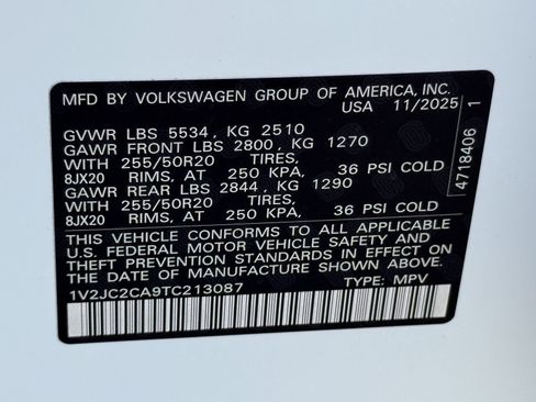 New 2026 Volkswagen Atlas Cross Sport SE image 23