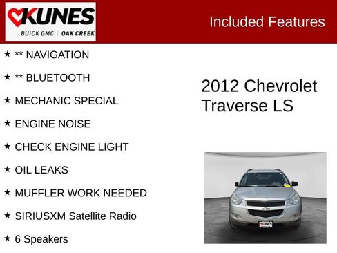 Used 2012 Chevrolet Traverse LS FWD image 2