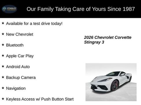 New 2026 Chevrolet Corvette Stingray Coupe w/ Z51 Performance Package image 9