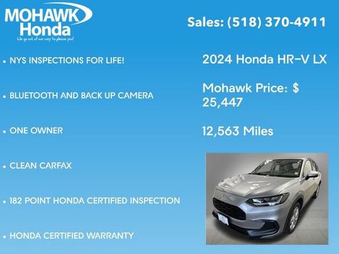 Certified 2024 Honda HR-V LX image 8