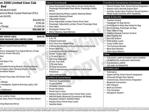 Used 2020 RAM 3500 Limited w/ Snow Chief Group image 33