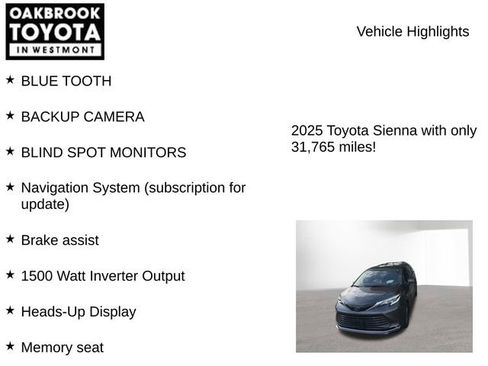 Used 2025 Toyota Sienna Platinum AWD/4WD image 5