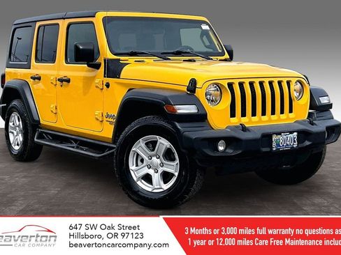 Used 2019 Jeep Wrangler Unlimited Sport S image 1