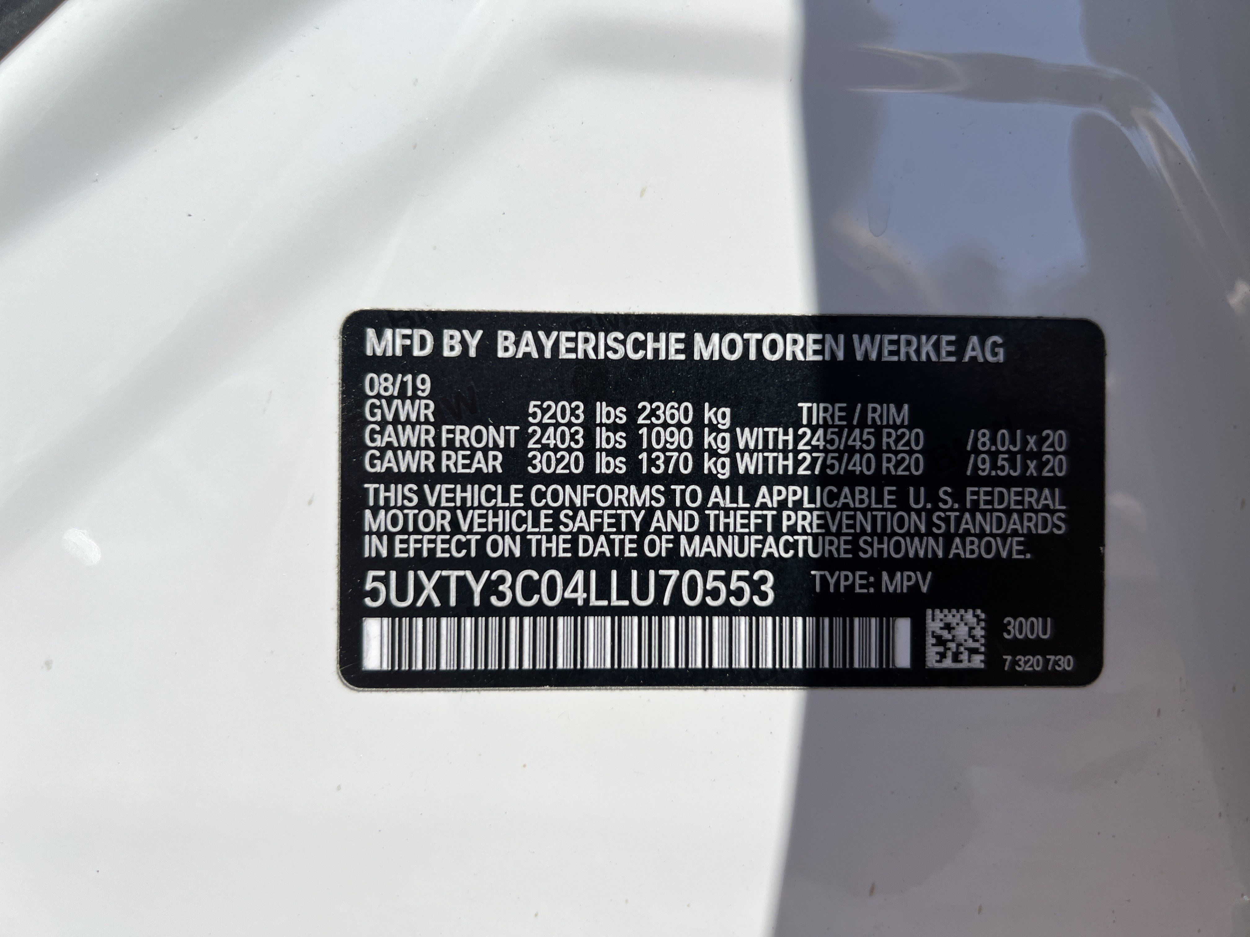 Used 2020 BMW X3 sDrive30i w/ M Sport Package 2 RWD image 34