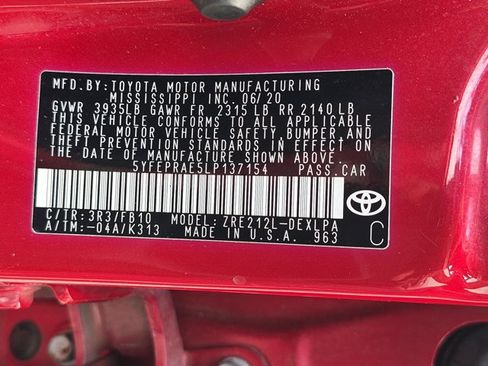 Used 2020 Toyota Corolla LE FWD image 23