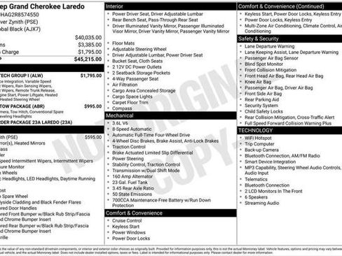 Certified 2024 Jeep Grand Cherokee Laredo w/ Luxury Tech Group I AWD/4WD image 3