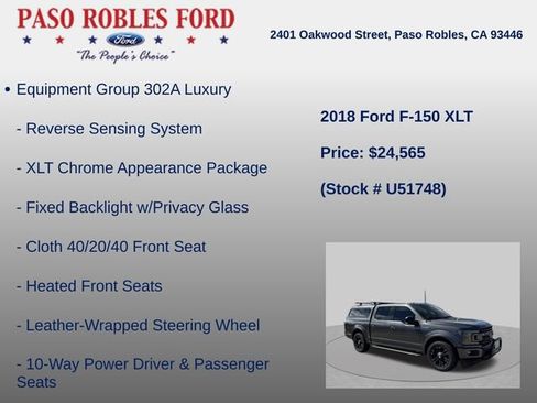 Used 2018 Ford F150 XLT w/ Equipment Group 302A Luxury RWD image 6
