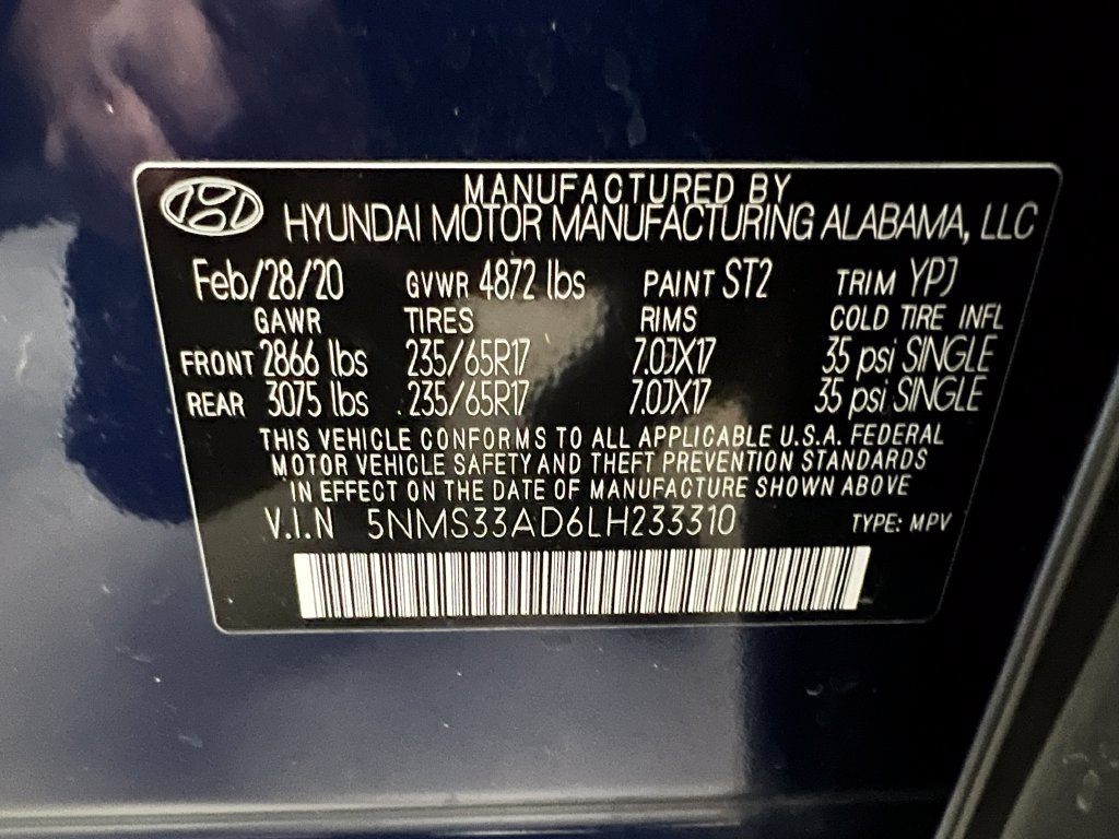 Used 2020 Hyundai Santa Fe SEL FWD image 33