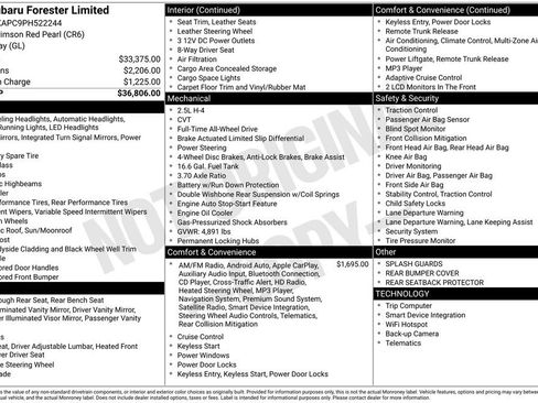 Used 2023 Subaru Forester Limited image 18