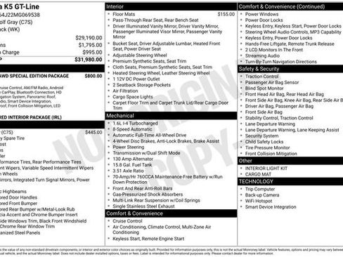 Used 2021 Kia K5 GT-Line AWD/4WD image 2