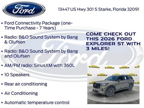 New 2026 Ford Explorer ST w/ Sun And Sound Package AWD/4WD image 25