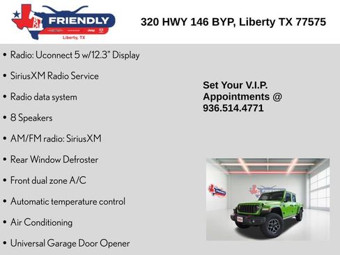 New 2025 Jeep Gladiator Rubicon w/ Convenience Group image 10