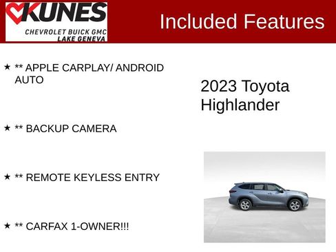 Used 2023 Toyota Highlander L image 2