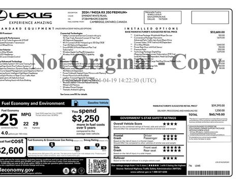 Used 2024 Lexus RX 350 Premium Plus w/ Convenience Package FWD image 5