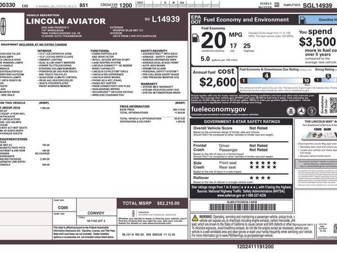 Used 2025 Lincoln Aviator Reserve w/ Equipment Group 201A AWD/4WD image 30