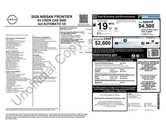 New 2026 Nissan Frontier SV w/ All-Weather Content Package AWD/4WD video 2