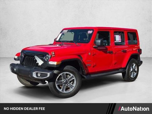 Used 2020 Jeep Wrangler Unlimited Sahara w/ Uconnect 4C Nav & Sound Group AWD/4WD image 1